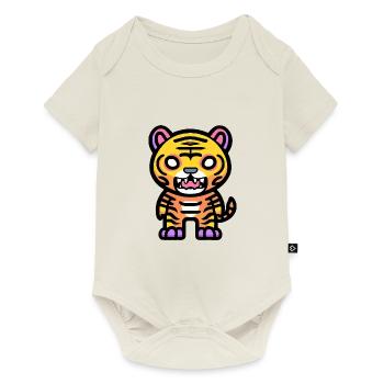 Tiger Halloween Comic - Baby Premium short-sleeve bodysuit - off white - Front