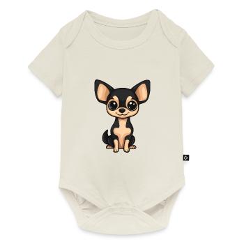 Chihuahua Dog Comic Baby - Baby Premium short-sleeve bodysuit - off white - Front
