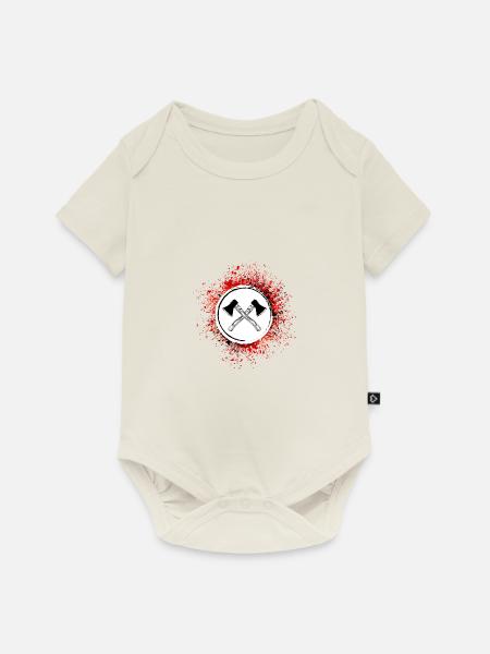 Axt Symbol - Baby Premium Kurzarmbody - Naturweiß