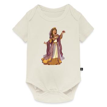 Reine Arabe Contes de Fées Fantaisie - Body à manches courtes Premium Bébé - blanc cassé - Devant