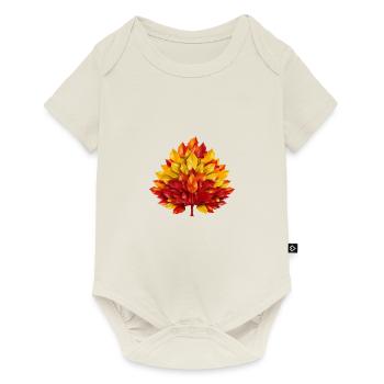 Autumn in Spain: Yellow-red foliage as a symbol of the - Baby Premium short-sleeve bodysuit - off white - Front