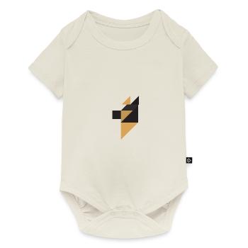 Doberman - Tangram - Body à manches courtes Premium Bébé - blanc cassé - Devant