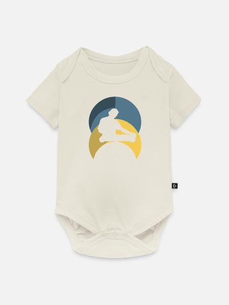 DJ House Electro - Baby Premium Kurzarmbody - Naturweiß