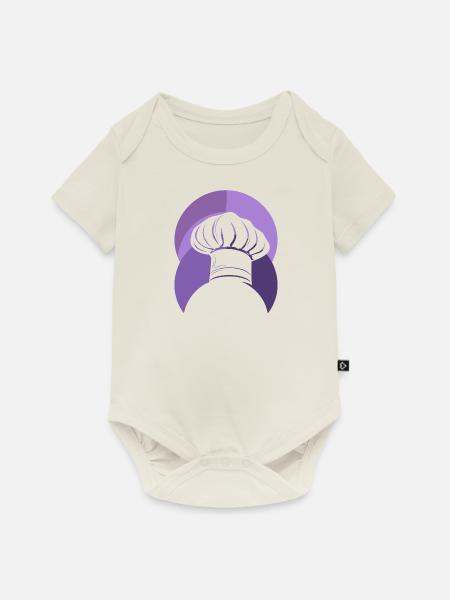Koch Sternekoch - Baby Premium Kurzarmbody - Naturweiß
