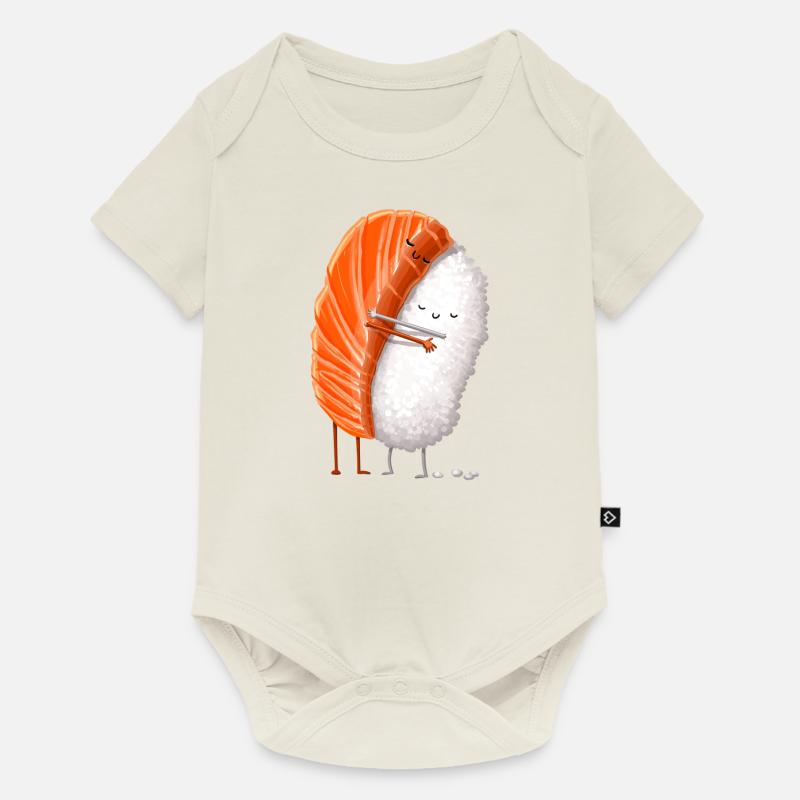 Sushi Hug - Body à manches courtes Premium Bébé - blanc cassé