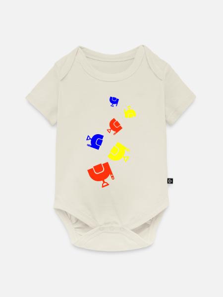 Sattel Symbol - Baby Premium Kurzarmbody - Naturweiß