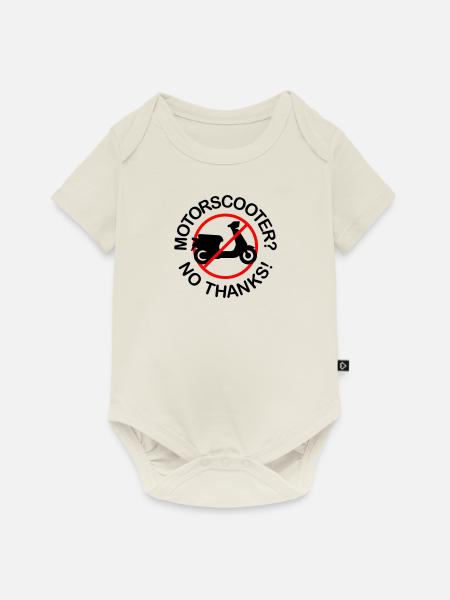 Motor Scooter? No Thanks! (2-farbig) - Baby Premium Kurzarmbody - Naturweiß