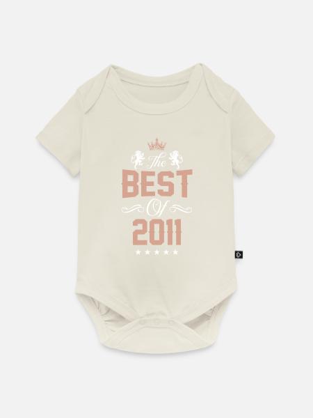2011 best of - Baby Premium Kurzarmbody - Naturweiß