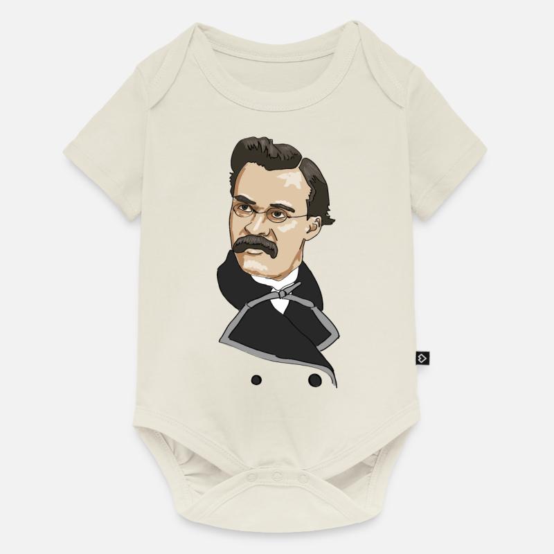 Nietzsche - Body à manches courtes Premium Bébé - blanc cassé