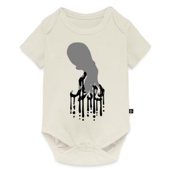 Tentacle Octopus Ink Drop Graffiti Spray Cool - Baby Premium short-sleeve bodysuit - off white - Front