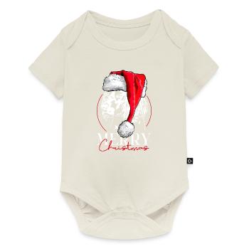 Santa German Quail Dog Merry Christmas Dogs - Baby Premium short-sleeve bodysuit - off white - Front