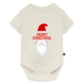 Vintage Santa Beard Weihnacht - Baby Premium Kurzarmbody - Naturweiß - Vorne