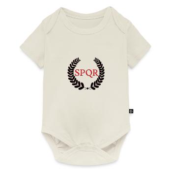 Lorbeer SPQR - Body à manches courtes Premium Bébé - blanc cassé - Devant