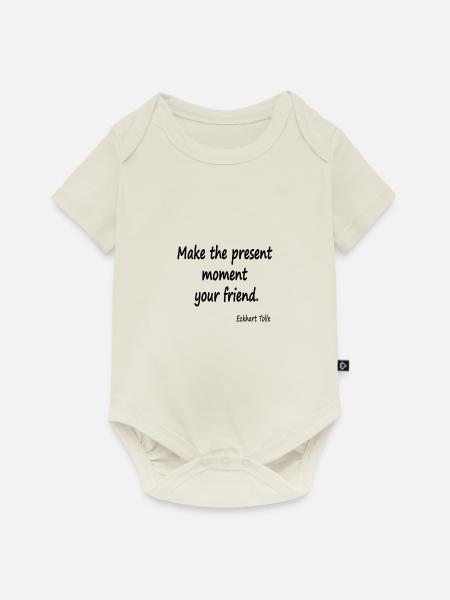 Maintenant pour les amis - Body à manches courtes Premium Bébé - blanc cassé