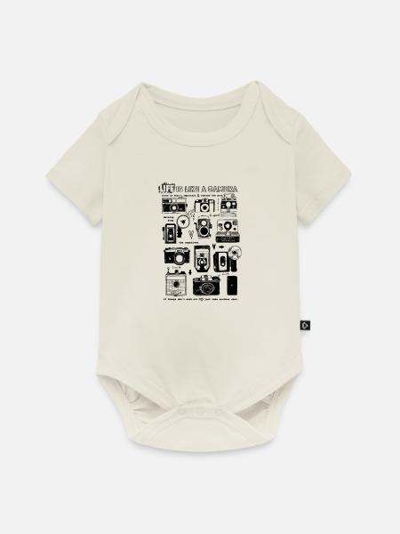 Camera - Baby Premium short-sleeve bodysuit - off white