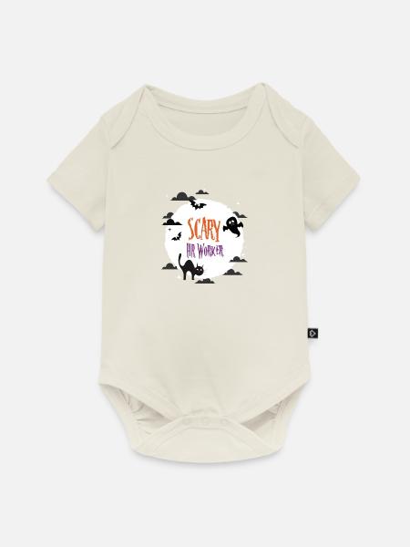 Scary HR Worker - Premium kortærmet baby-body  - råhvid