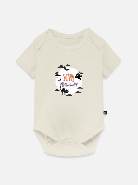 Gruseliger Schwiegervater - Baby Premium Kurzarmbody - Naturweiß