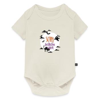 Scary Construction worker - Baby Premium short-sleeve bodysuit - off white - Front