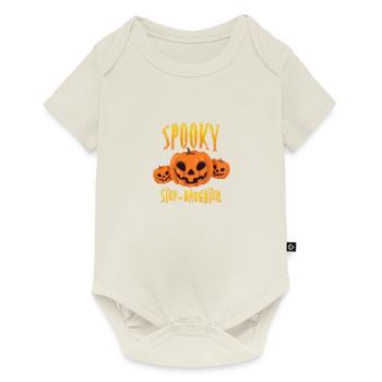 Spooky Step Tochter - Baby Premium Kurzarmbody - Naturweiß - Vorne