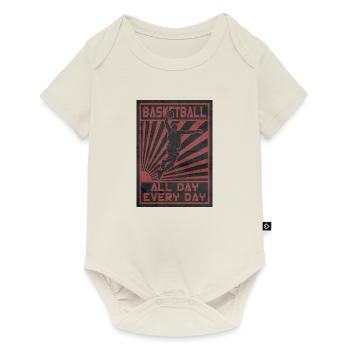 Basketball All Day All Night - Baby Premium short-sleeve bodysuit - off white - Front