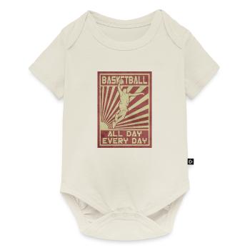 Basketball Dunk All Day All Night - Baby Premium short-sleeve bodysuit - off white - Front