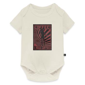 Coffee Zombie. I need Coffee - Baby Premium short-sleeve bodysuit - off white - Front