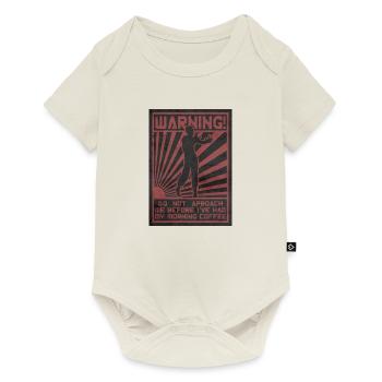 Coffee Zombie. Do not Aproach. - Baby Premium short-sleeve bodysuit - off white - Front