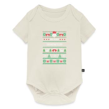 Un joyeux mathématicien - Body à manches courtes Premium Bébé - blanc cassé - Devant