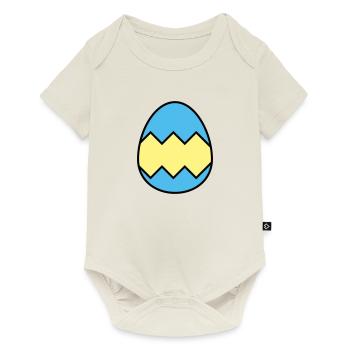 Oeuf de Pâques coloré - Body à manches courtes Premium Bébé - blanc cassé - Devant