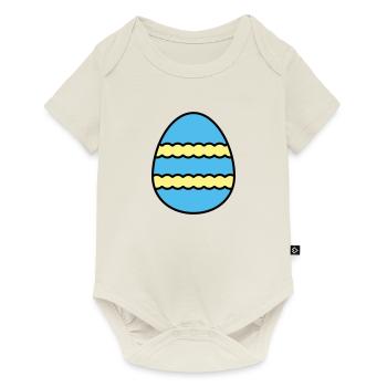 Oeuf de Pâques coloré - Body à manches courtes Premium Bébé - blanc cassé - Devant
