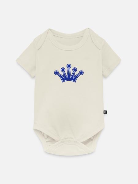 Crown de - Baby Premium Kurzarmbody - Naturweiß
