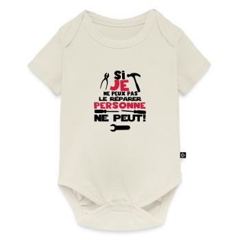 si je ne peux pas - Body à manches courtes Premium Bébé - blanc cassé - Devant