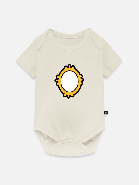 Spiegel - Baby Premium Kurzarmbody - Naturweiß