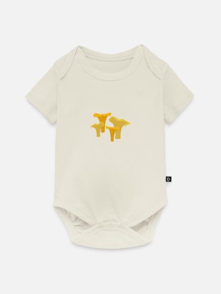 Pfifferlinge - Baby Premium Kurzarmbody - Naturweiß