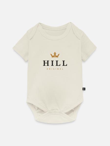 Hill Original Familienlogo - Baby Premium Kurzarmbody - Naturweiß