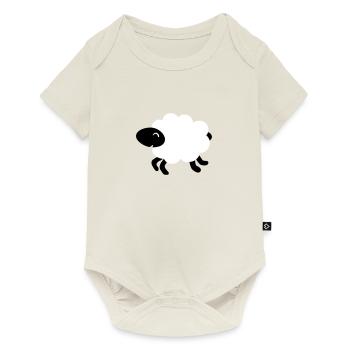 Sheep lamb - Baby Premium short-sleeve bodysuit - off white - Front