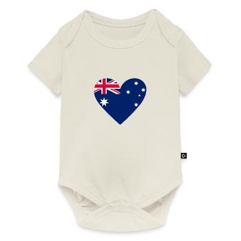 Australia Heart - Baby Premium short-sleeve bodysuit - off white - Front