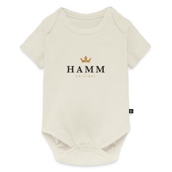 Logo original de la famille Hamm - Body à manches courtes Premium Bébé - blanc cassé - Devant
