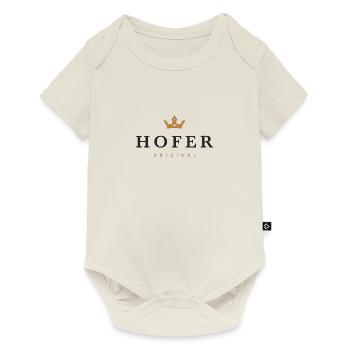 Hofer Original Familienlogo - Baby Premium Kurzarmbody - Naturweiß - Vorne