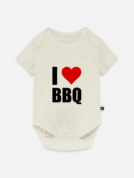 BBQ - Baby Premium Kurzarmbody - Naturweiß