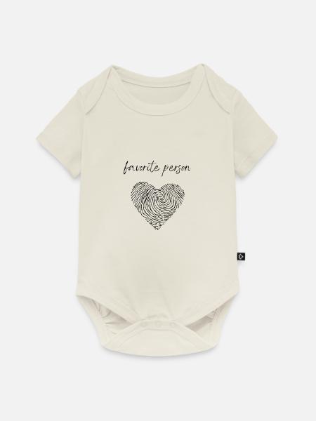 favorite person - Baby Premium Kurzarmbody - Naturweiß