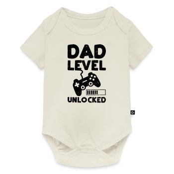 Dad Level Unlocked - father - Baby Premium short-sleeve bodysuit - off white - Front