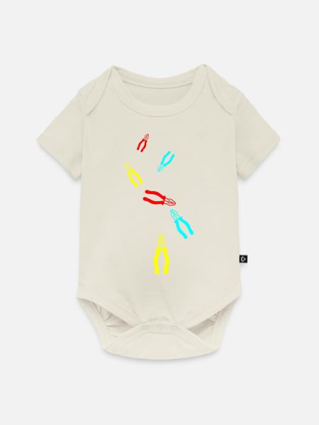 Zange Icon - Baby Premium Kurzarmbody - Naturweiß