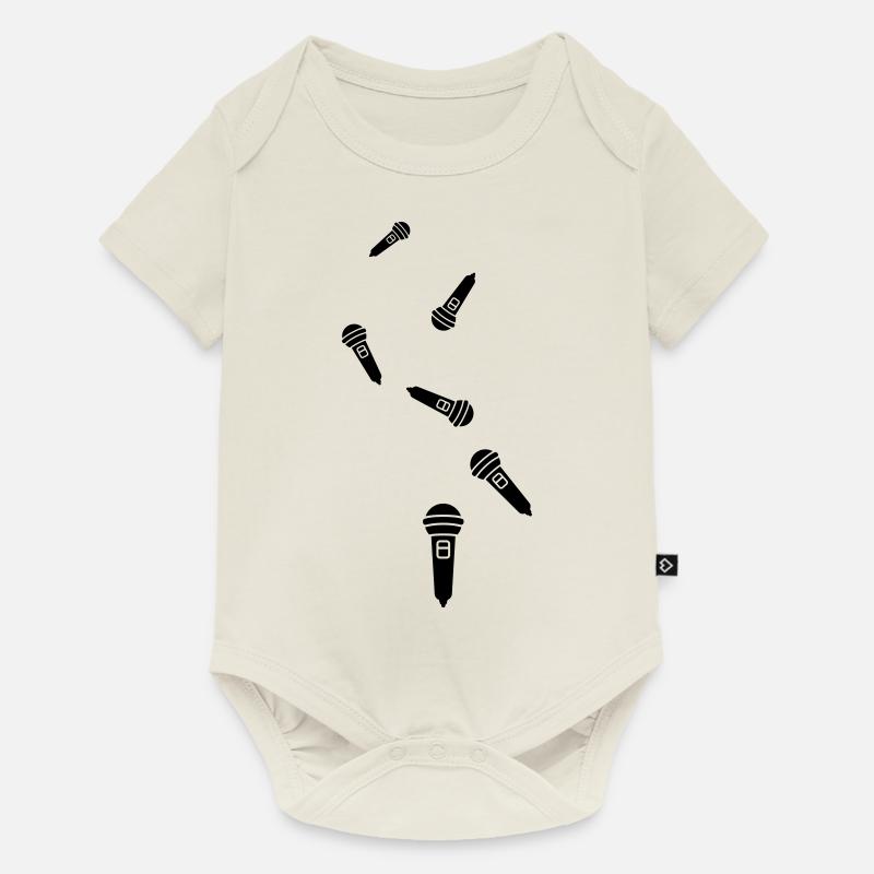 Mikrofon Symbol - Baby Premium Kurzarmbody - Naturweiß