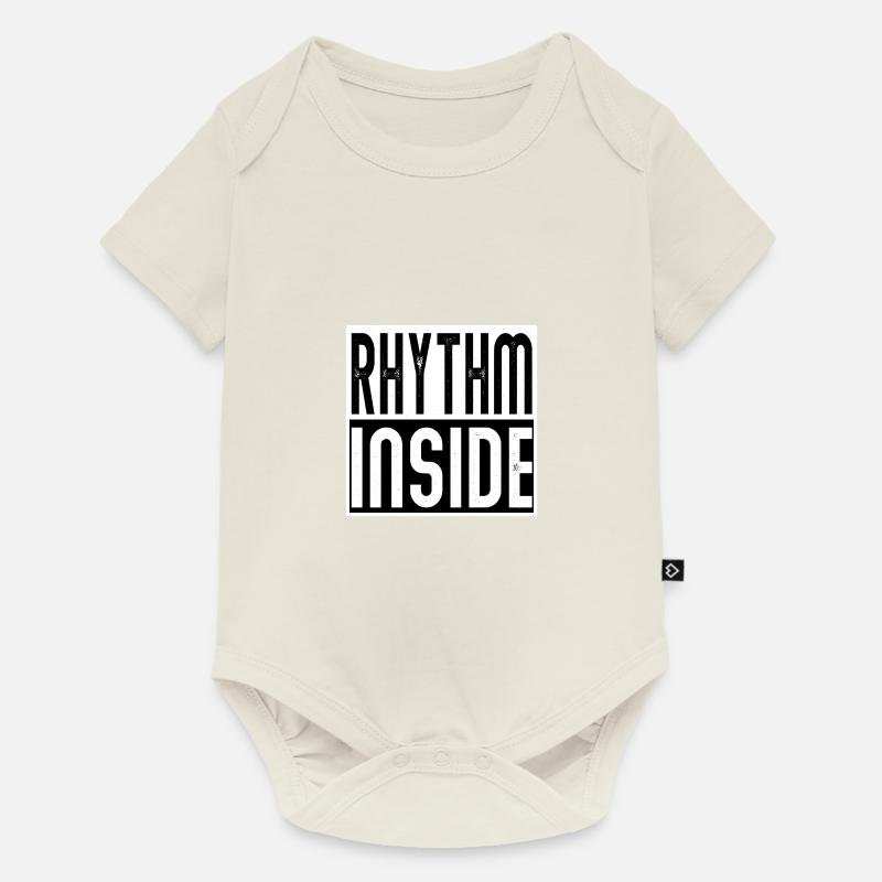rhythm inside Drums Schlagzeug Percussion - Baby Premium Kurzarmbody - Naturweiß