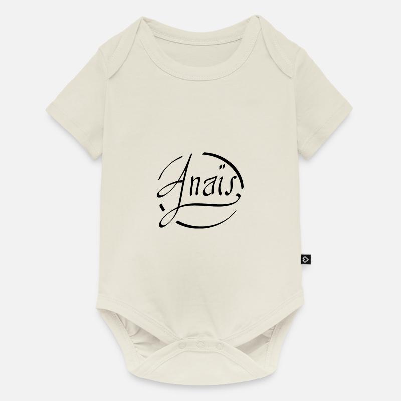 Anaïs - Body à manches courtes Premium Bébé - blanc cassé