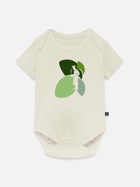 Koch Hobbykoch Küchenchef - Baby Premium Kurzarmbody - Naturweiß