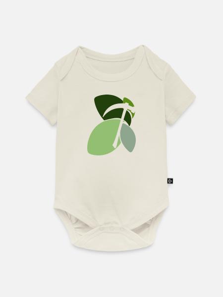 Bergbau Spitzhacke - Baby Premium Kurzarmbody - Naturweiß