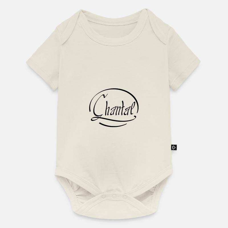 Chantal - Body à manches courtes Premium Bébé - blanc cassé