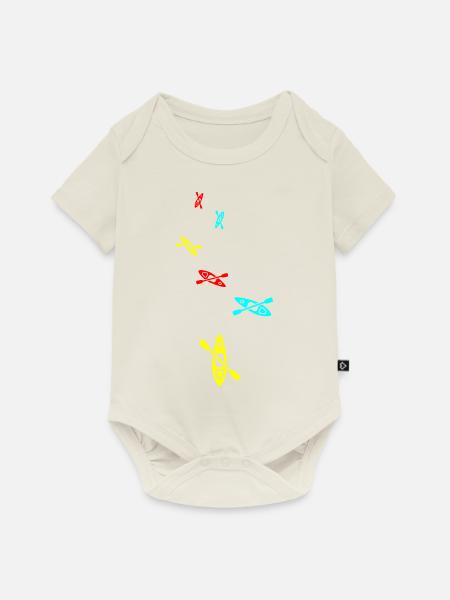 Kanu icon - Baby Premium Kurzarmbody - Naturweiß